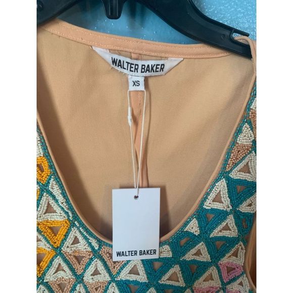 NWT Walter Baker Beaded Colbie Dress with Vera Cruz beading, Size XS - Picture 6 of 7